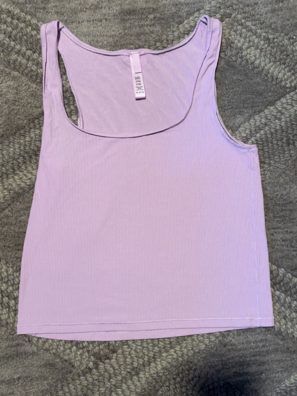 SKIMS light purple ribbed tank top size 2X